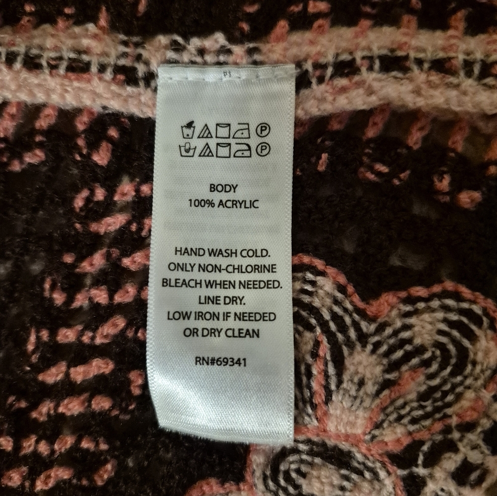 House or Harlow 1960 Crochet Fringe Bow Poncho Sweater NWT - Picture 8 of 10
